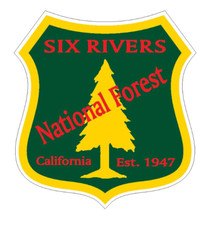 5" six rivers national forest bumper sticker decal usa made