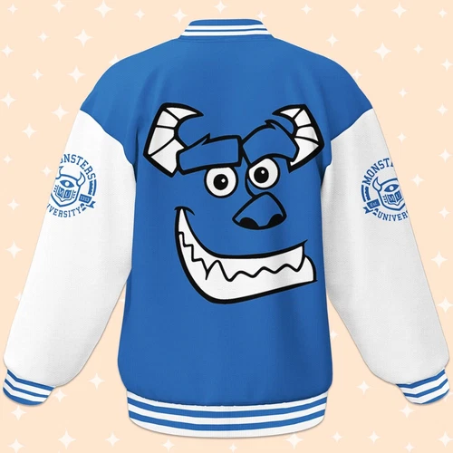Personalize Monster University Sully Head Baseball Jacket, Adult Varsity Jacket