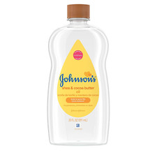 Johnson'S Baby Oil, Mineral Oil Enriched with Shea  Cocoa Butter to Prevent Moi