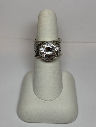 Silpada Sterling 925 Silver Queen for a Day CZ Ring R2208 Sz 7.5 - Picture 4 of 8