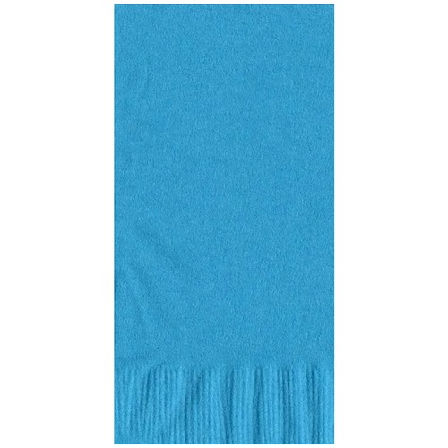 50 Plain Solid Colors Dinner Hand Towel Napkins Paper - Turquoise - Foto 1 di 2