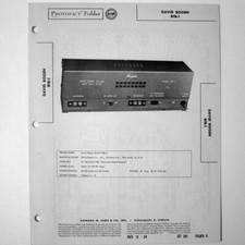 David Bogen B1B-1 - SAMS Photofact 1954 - New NOS