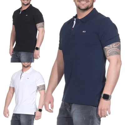 Tommy Jeans Herren Poloshirt Slim Fit Polo Shirt DM0DM15370 kurzarm S M L XL - Bild 1 von 4
