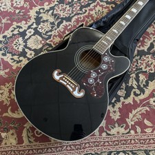 Epiphone Ej-200ce Electro Acoustic (ebony), Pre-owned