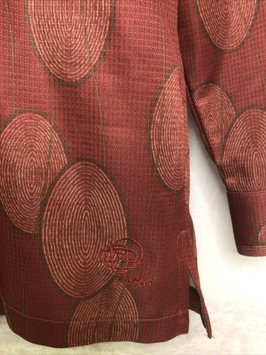 Vintage Patagonia Inyo Rhythm Long Sleeve Button Up Shirt Mens Medium Red - Picture 10 of 19