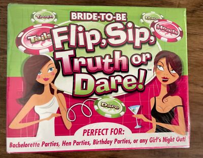 Sealed New Bride To Be  Flip & Sip Truth Or Dare Adult Game, Bachelorette￼