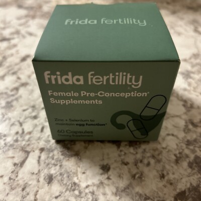 Frida Fertility Pre-Conception Male Supplements Maintain Function 60ct New