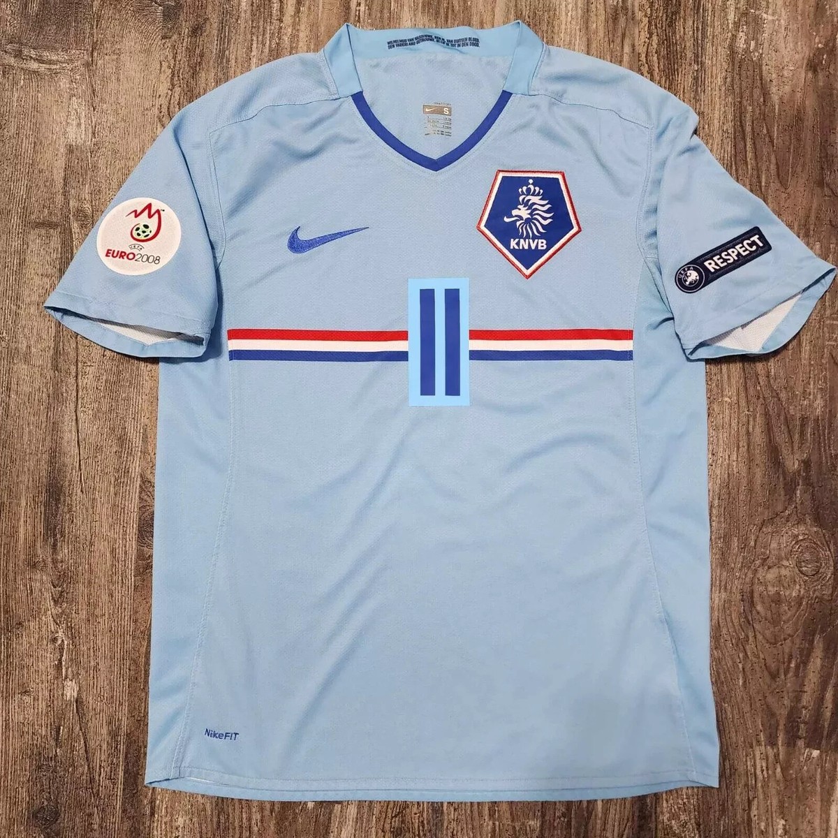 2008 Nike Away Netherlands Soccer Jersey Arjen Robben Men S UEFA