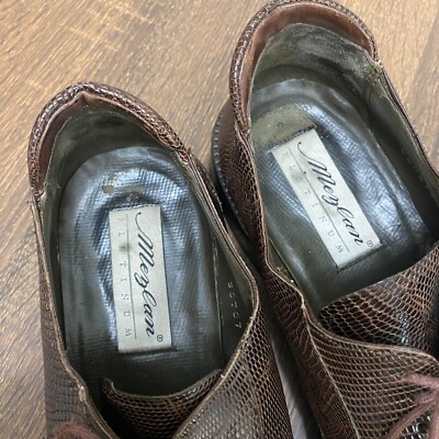 Mezlan Veneto Genuine Lizard Derby 11 Square Toe Casual  display picture 3