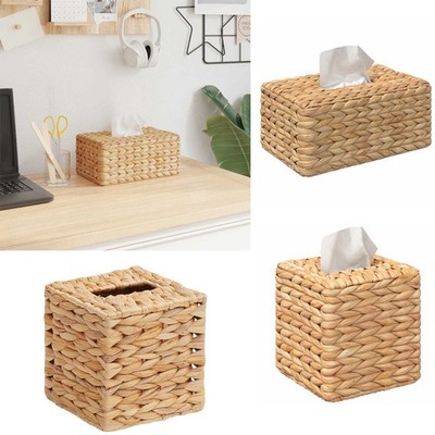 Taschentuchboxdeckel Wasserhyazinthe Natur Dekorative Abdeckung Box vidaXL
