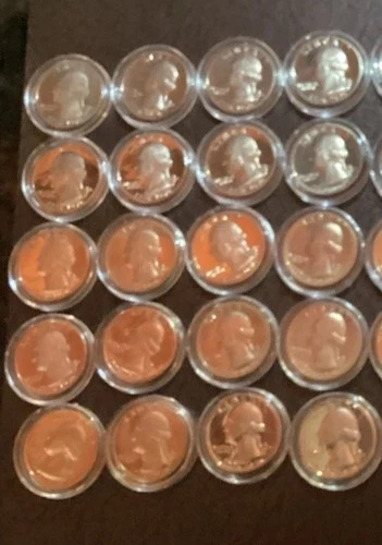 1976-S  Bicentennial Gem Proof 40% Silver Quarters (20) Coin Lot InCapsules