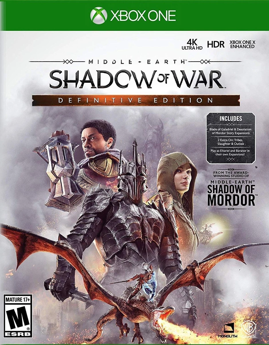 Microsoft Xbox One Middle-earth: Shadow of War Video Games for