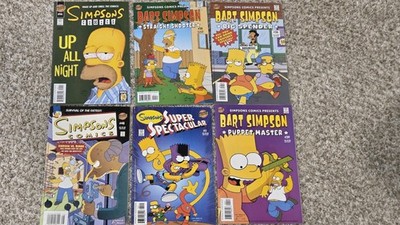 Simpsons illustrated / Bart Simpson / Bongo Comics Lot  of 6 Comics