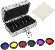 Telescope Eyepiece Filter Set, 6 pcs 1.25inch Colorful Kit... 