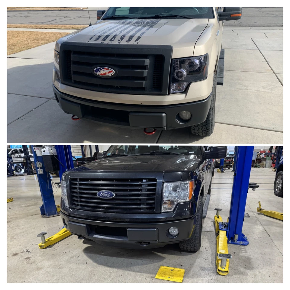 One Piece Front Bumper Face Bar For 2009-2014 Ford F150 Primered 9L3Z17757DPTM Foto 2 de 4