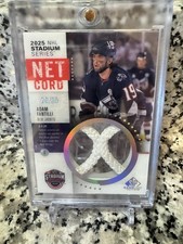 25-26 SP Game Used Net Cord Adam Fantilli /35  25 Stadium Series Blue Jackets.