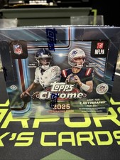 2025 TOPPS CHROME FOOTBALL HOBBY JUMBO BOX