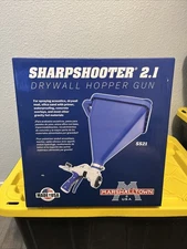 New Marshalltown SharpShooter 2.1 Drywall Sprayer Gun with Hopper - Blue (SS21)