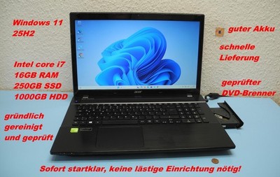 17,3'' Windows 11 Laptop ACER Aspire V3-772G  mit DVD-LW Intel Nvidia TOP Zustand
