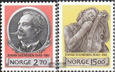 Norwegen 1054-1055 (kompl.Ausg.) postfrisch 1990 Johan Svendsen