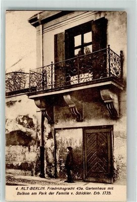 39543351 - 1000 Berlin Mitte Friedrichsgracht Garden Shed with Balcony a. Park d.