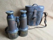 Indian Wars Bardou & Son Paris US Army Signal Glass Binocular Field Glasses Case