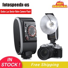 US Godox Lux Senior Retro Flash Light Speedlite Fr Canon Nikon Sony Fuji Olympus