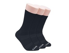 Clarks Men's Casual Half Cushion Crew Sock with Air Channel 7-12, Multicolour