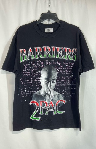 Barriers 2Pac Graphic Black T-shirt - Size Large