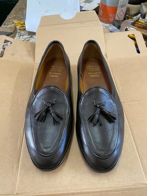 Herren Halbschuhe Hirsch Maulbeerkopf mit genähter Ledersohle Gr. 43