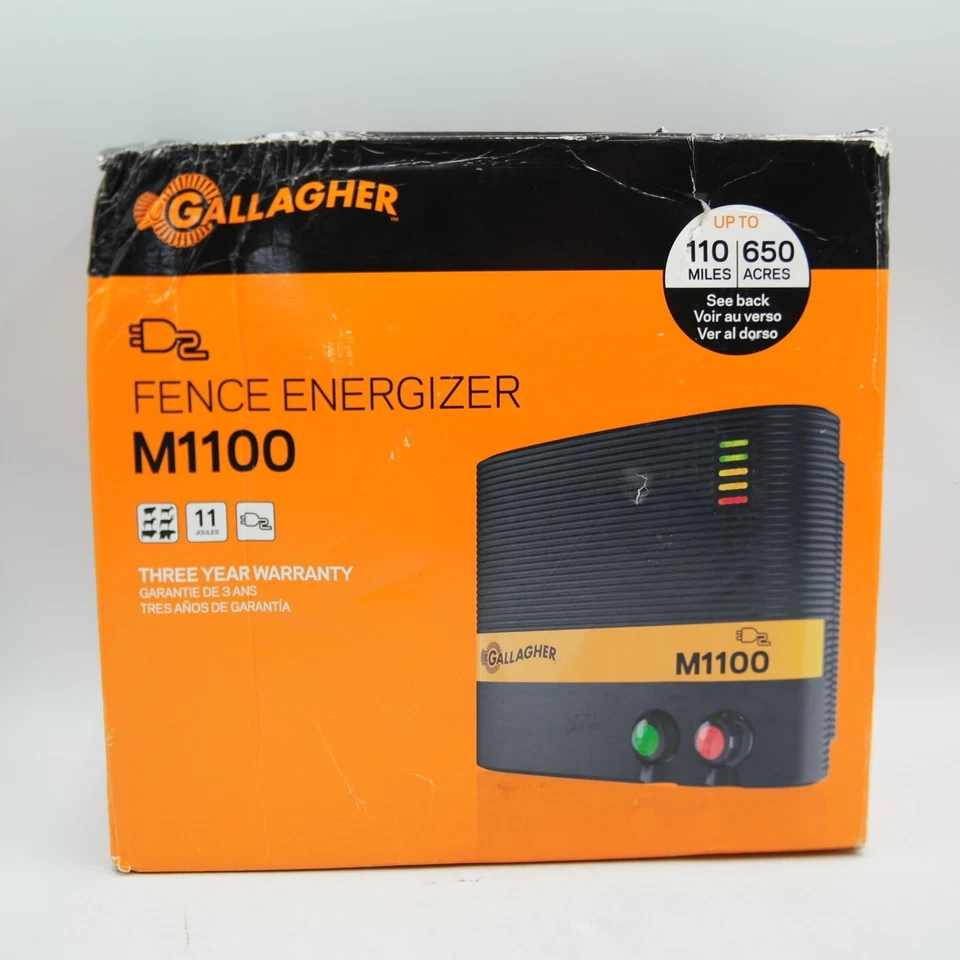 Gallagher M1100 Mains Fence Energizer - G324504. Free Shipping. Brand New! - Image 2 of 4