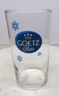 Goetz Beer 4 1/4" TALL Shell Beer Glass Snowflake Logo St Louis Missouri
