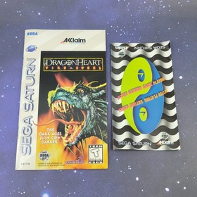 Dragonheart Fire & Steel (Sega Saturn) Video Game CIB Complete