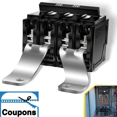 EQ9685 MBK200 200 Amp Circuit Breaker 2 Pole 120/240 Volt Type QP Main Breaker
