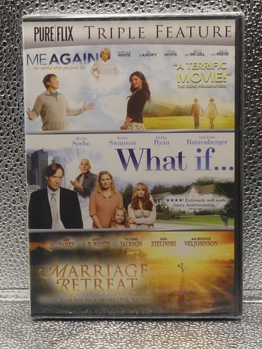 Pure Flix Triple Feature Me Again What If Marriage Retreat DVD New ...