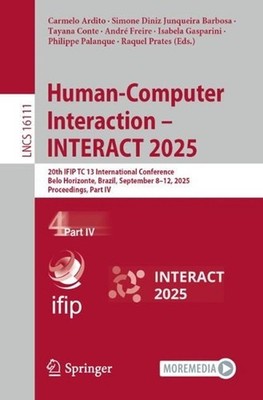 Human-Computer Interaction INTERACT 2025: 20th IFIP TC 13 International Conferen
