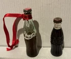 Set VINTAGE 50's MINI COCA COLA  BOTTLE CIGARETTE LIGHTER ( UN-LIT ) & Ornament