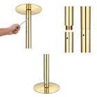 Xcceries 10 FT Spinning Static Dancing Pole Kit w/ Extensions Fitness Dance Gold — photo 2