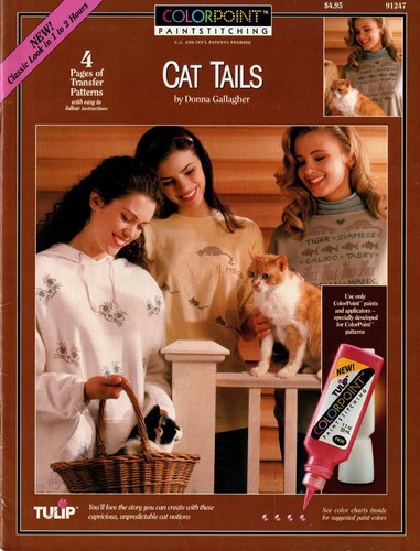CAT TAILS – Donna Gallagher, Tulip ColorPoint Paintstitching 91247