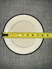 Single Lennox Plate Solitaire Ivory Platinum Appetizer 8” fine china silver Rim