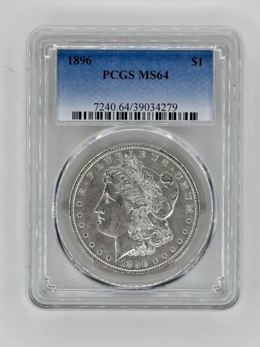 Morgan Dollar 1896 Philadelphia PCGS MS64 Uncirculated Silver $1 Coin