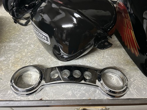 49mm Wide Glide Deuce Fork Brace Chrome Harley FX Dyna Chopper Seven Sins Style