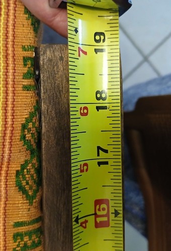 Gufo artistico stringa vintage anni 70 su velluto nero con cornice legno arancio giallo rosa - Foto 11 di 15