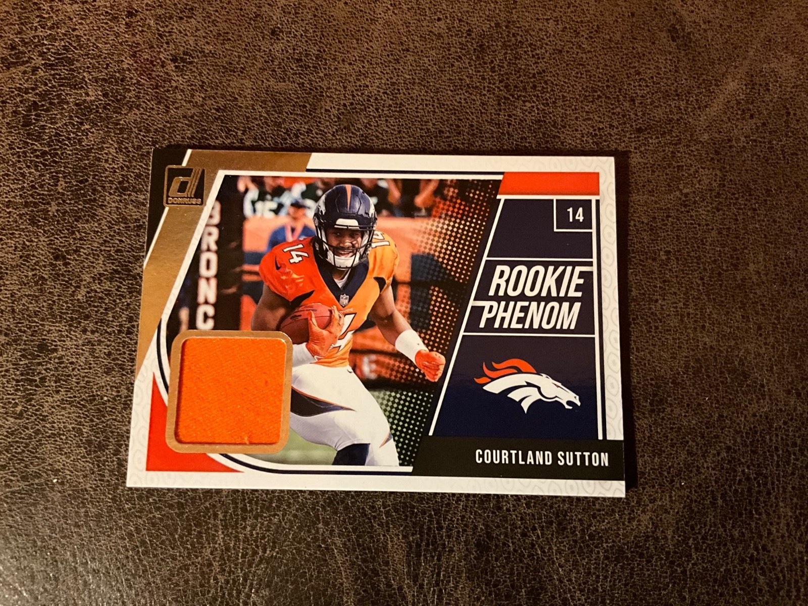2018 Donruss Rookie Phenom #12 Courtland Sutton Game Used Jersey