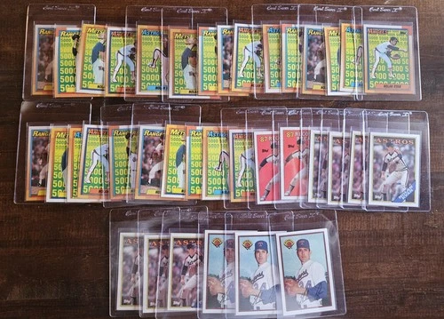 Nolan Ryan 37 total card lot - 80s 90s Topps Non Rookie