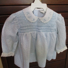 Vintage Nannette Smocked Girls Dress. Made In Philippines
