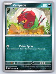 Venipede 054/086 Common SV: Black Bolt