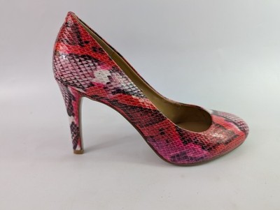 Nine West Pumps Schlangenmuster Kunstleder UK 4