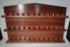 36 Thimble Display Holder Wooden Wall Hand Made Anderson Vintage 