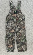 John Deere Camouflage Kids Bibs Overalls Sz 5 Mossy Oak Break Up Country Camo